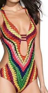 Sexy strappy playful 1pc Bathing Suit